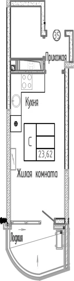 Планировка Студии