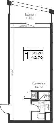 Планировка Студии