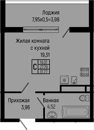 Планировка Студии