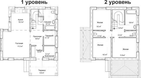 Планировка Коттеджи