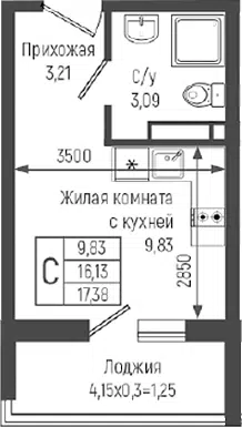 Планировка Студии