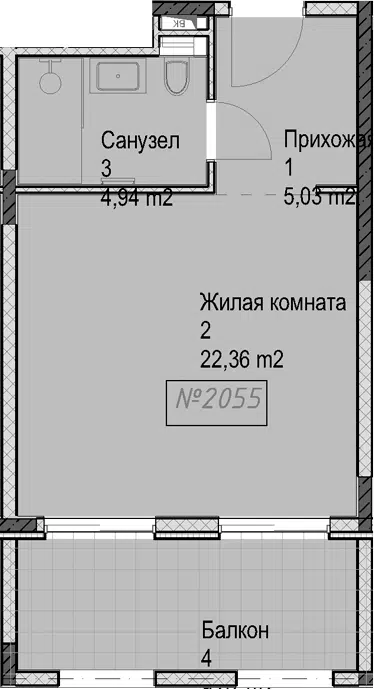 Планировка Студии