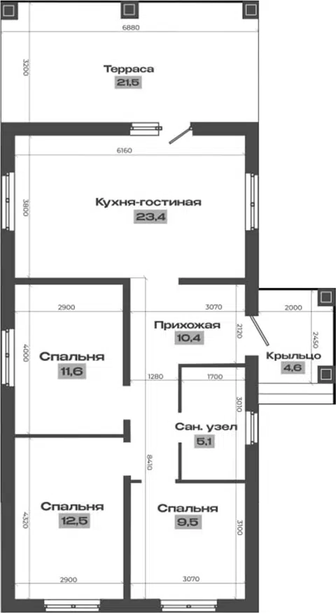 Планировка Коттеджи