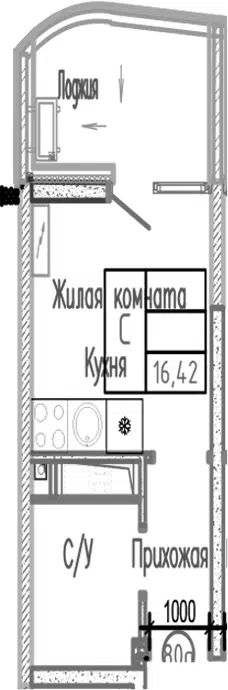 Планировка Студии