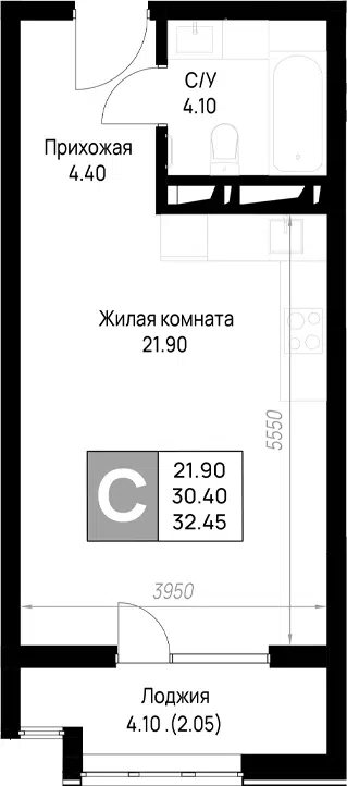 Планировка Студии