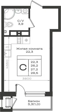 Планировка Студии