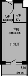 Планировка Студии