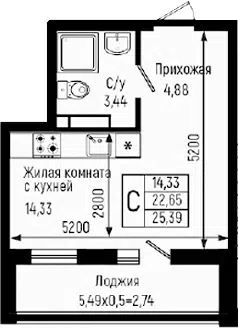 Планировка Студии