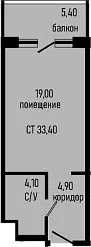 Планировка Студии