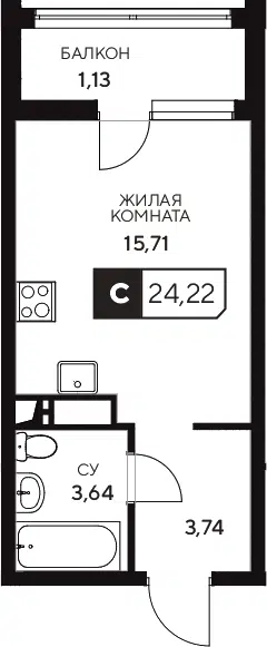 Планировка Студии