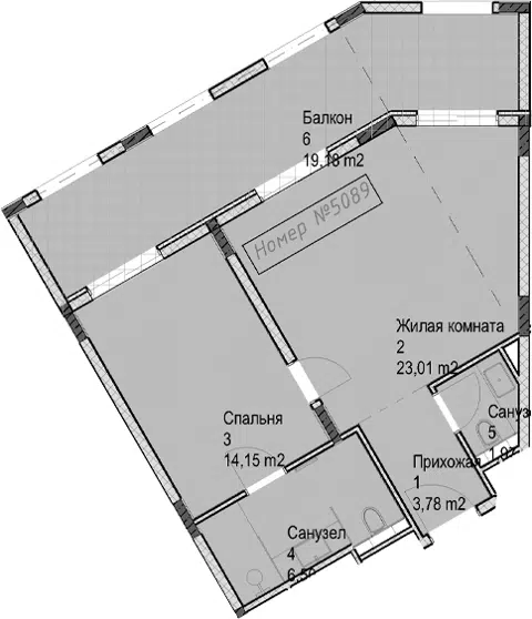 Планировка 2Е-к.кв