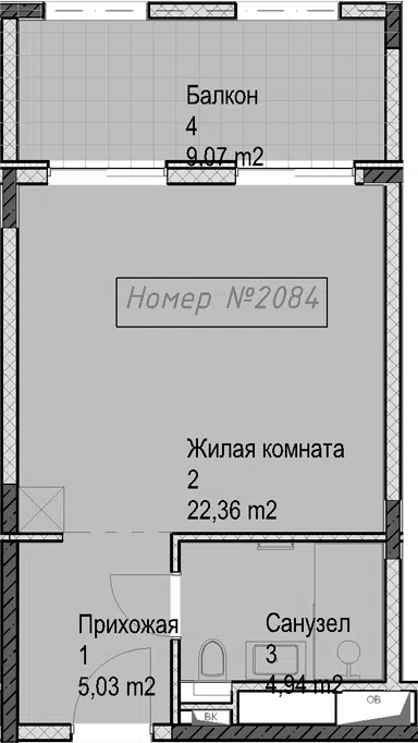 Планировка Студии