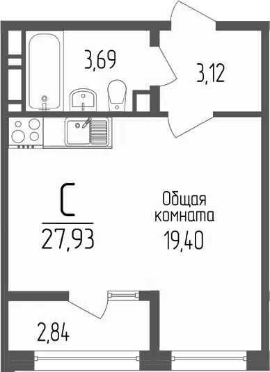 Планировка Студии