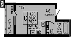 Планировка Студии