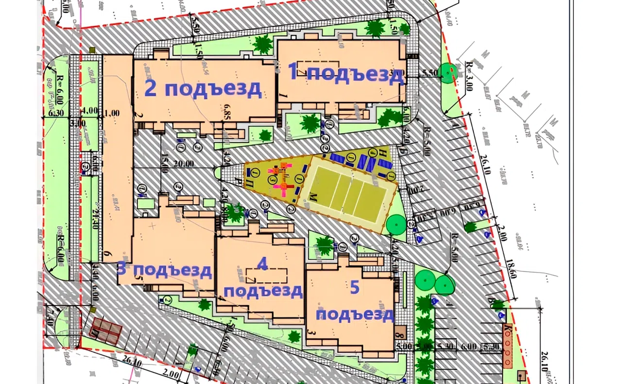 Генплан ЖК Лермонтов