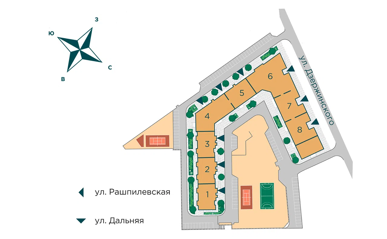 Генплан ЖК AVrorA