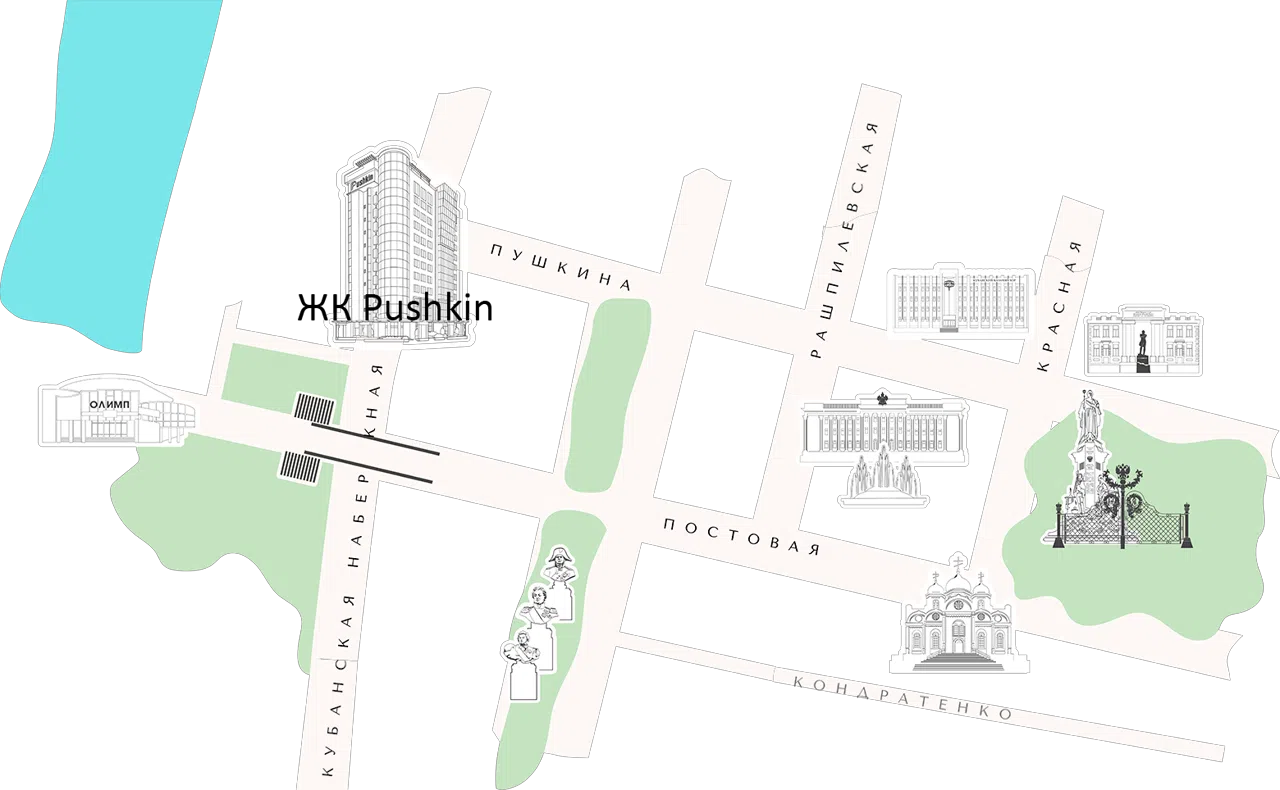 Генплан ЖК Pushkin