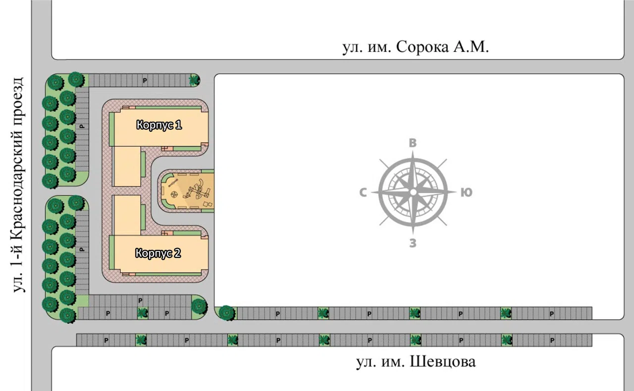 Генплан ЖК Жилой квартал. ART Group